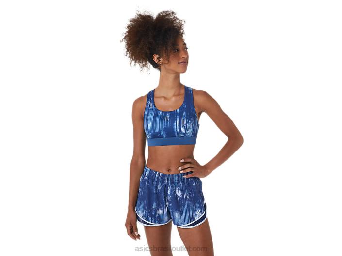 sutiã pr lyte feminino 462T3094 impressão tie dye de grande tubarão Asics