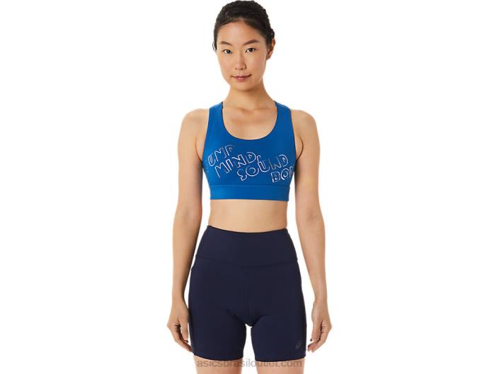 sutiã pr lyte feminino 462T3293 lago drive/claro azul Asics