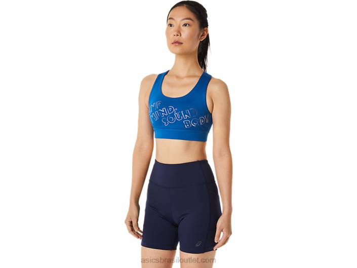 sutiã pr lyte feminino 462T3293 lago drive/claro azul Asics