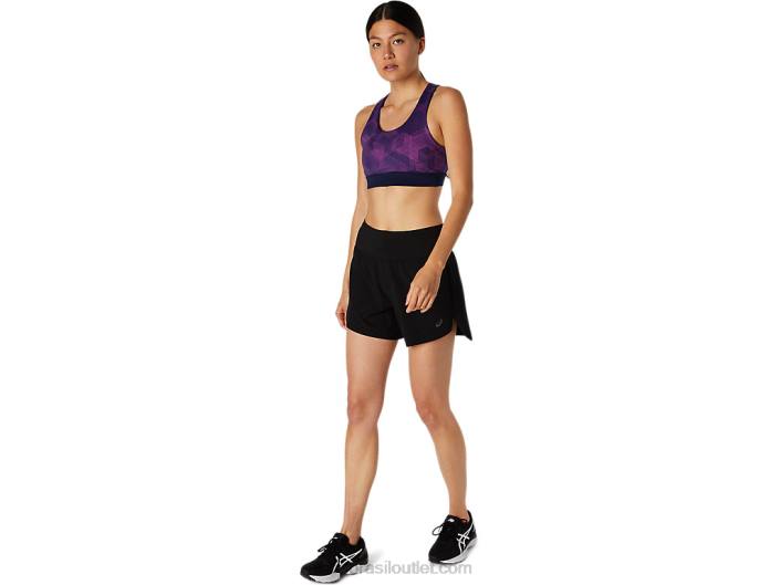 sutiã pr lyte feminino 462T4111 impressão digital de uva/pavão Asics