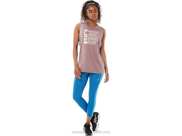 mente sã feminina, tanque de corpo são 462T4109 gengibre pêssego urze Asics