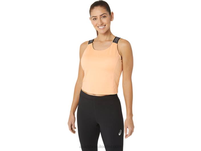 regata cropped sana fit feminina 462T2360 duna de verão Asics