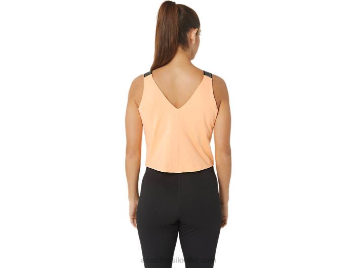 regata cropped sana fit feminina 462T2360 duna de verão Asics