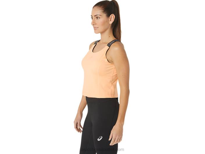 regata cropped sana fit feminina 462T2360 duna de verão Asics