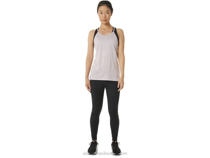 regata feminina com tiras 462T3310 corante espacial quase rosa Asics