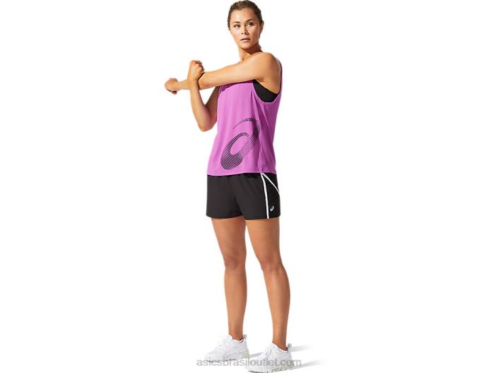 regata gráfica feminina core 462T4059 uva digital Asics