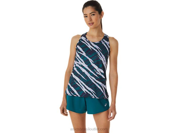 tanque camuflado selvagem feminino 462T3027 sombra da noite/pinho de veludo Asics