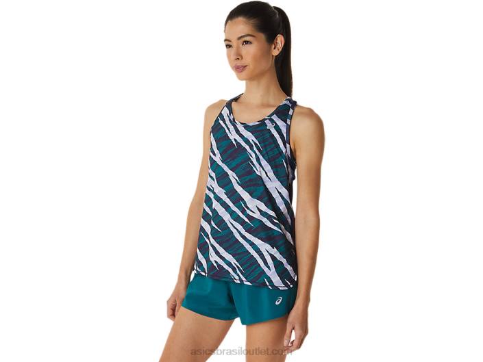 tanque camuflado selvagem feminino 462T3027 sombra da noite/pinho de veludo Asics