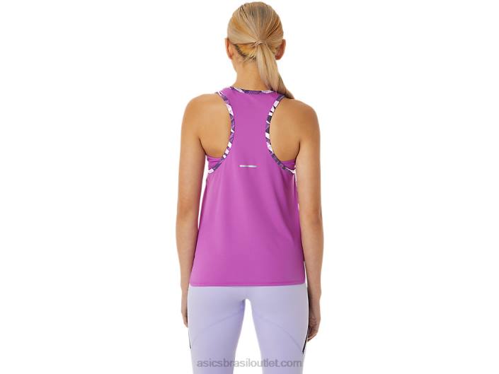 tanque camuflado selvagem feminino 462T3068 brilho de orquídea/lavanda Asics