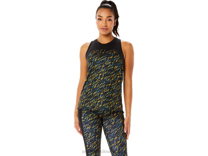 tanque de corrida pr lyte feminino 462T3386 sombra noturna/sage print Asics