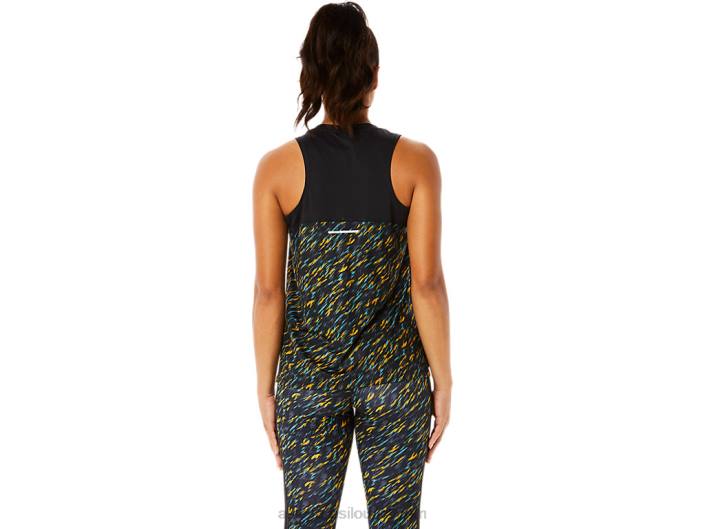 tanque de corrida pr lyte feminino 462T3386 sombra noturna/sage print Asics
