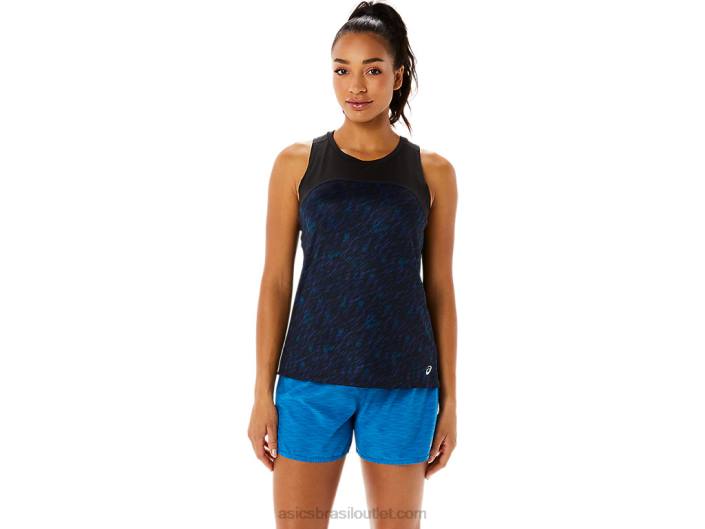 tanque de corrida pr lyte feminino 462T3486 estampa noturna/lake drive Asics