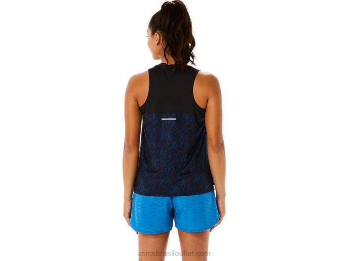 tanque de corrida pr lyte feminino 462T3486 estampa noturna/lake drive Asics