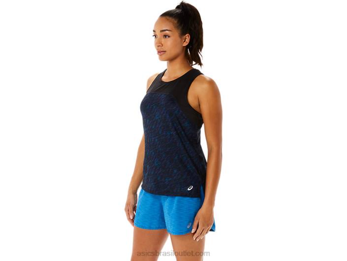 tanque de corrida pr lyte feminino 462T3486 estampa noturna/lake drive Asics