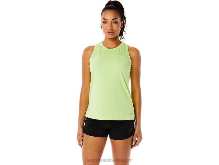 tanque de corrida pr lyte feminino 462T3500 verde limão Asics