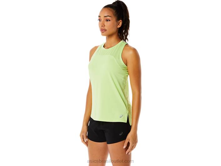 tanque de corrida pr lyte feminino 462T3500 verde limão Asics