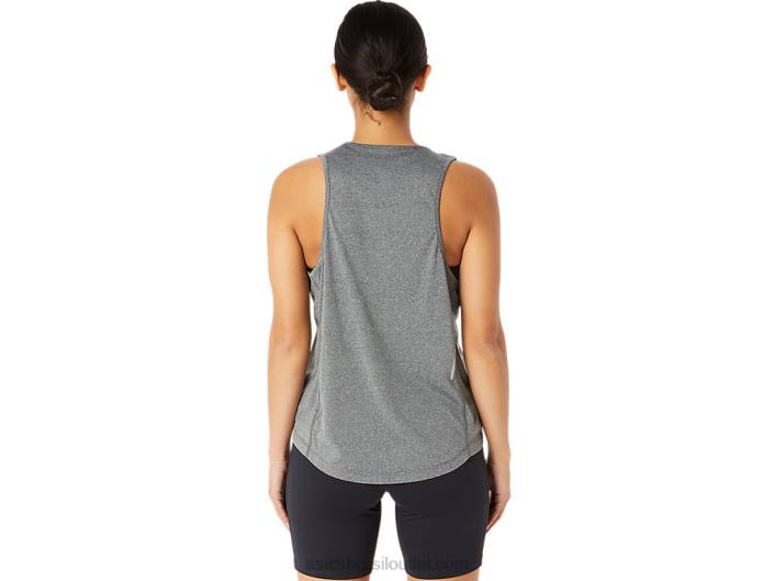 tanque de lyte feminino pronto 462T2294 urze cinza escuro Asics