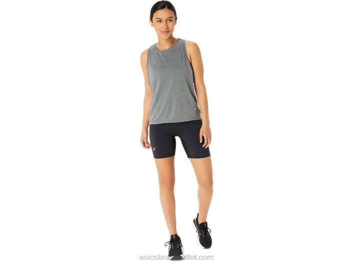 tanque de lyte feminino pronto 462T2294 urze cinza escuro Asics