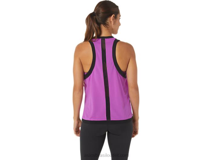 tanque de malha kate feminino 462T2737 orquídea Asics