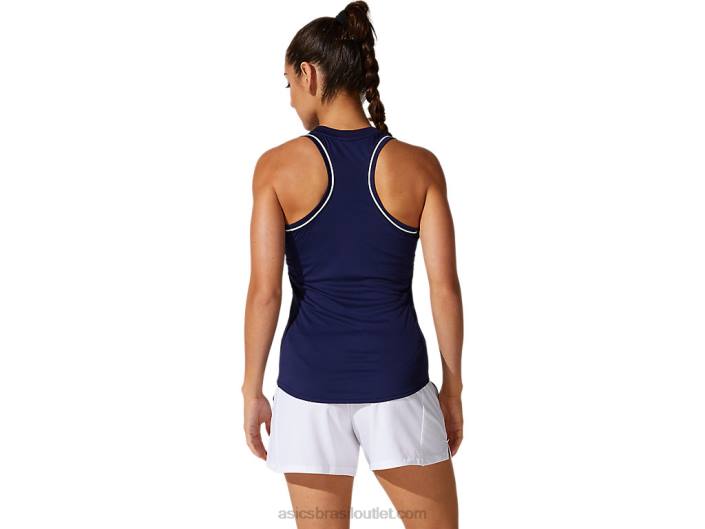tanque de tubulação feminino 462T3881 casaco de pavão Asics