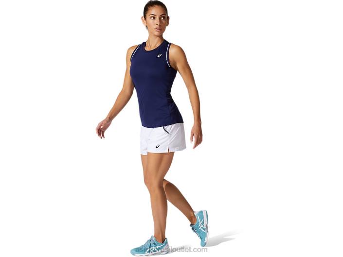tanque de tubulação feminino 462T3881 casaco de pavão Asics