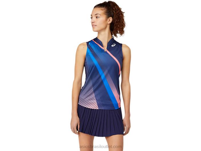 tanque gráfico de jogo feminino 462T3862 casaco de pavão Asics