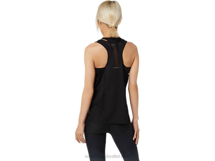 tanque ventilate actibreeze feminino 462T3449 desempenho preto Asics