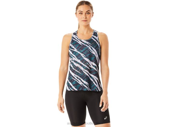 tanque ventilate actibreeze feminino aop 462T3072 sombra da noite/pinho de veludo Asics