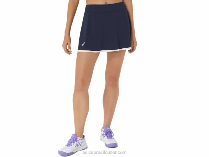 saia de corte feminina 462T2479 meia-noite Asics