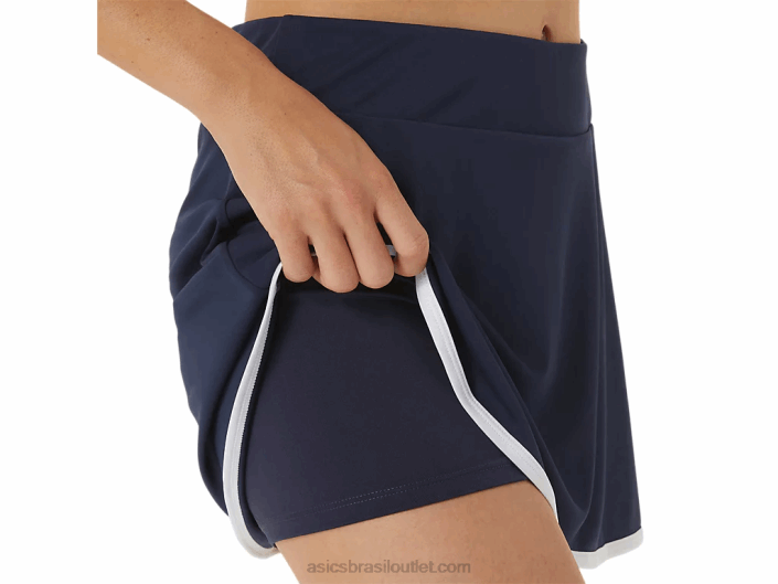saia de corte feminina 462T2479 meia-noite Asics