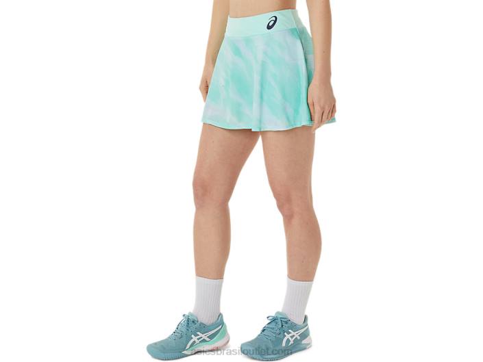 short gráfico feminino match 462T3067 gelo fresco Asics