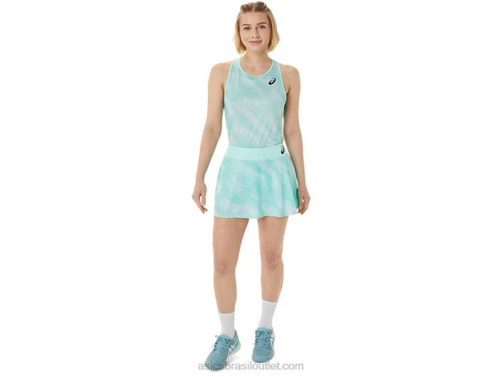 short gráfico feminino match 462T3067 gelo fresco Asics