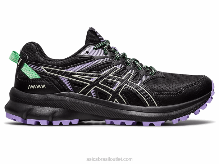 batedor de trilha 2 462T2421 preto/verde sussurrante Asics