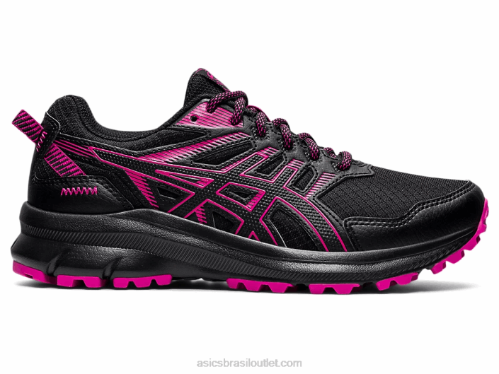 batedor de trilha 2 462T3897 preto/vermelho fúcsia Asics