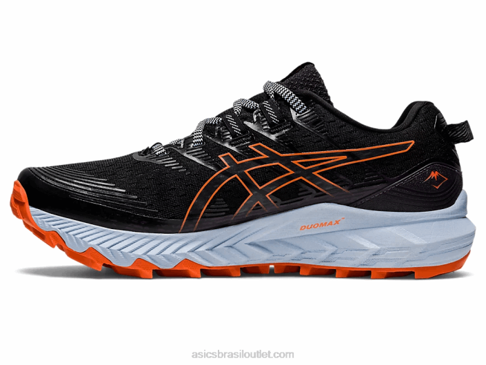 gel-trabuco 10 462T2880 preto/nova laranja Asics
