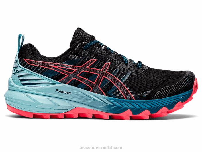 gel-trabuco 9 462T3888 coral preto/brilhante Asics