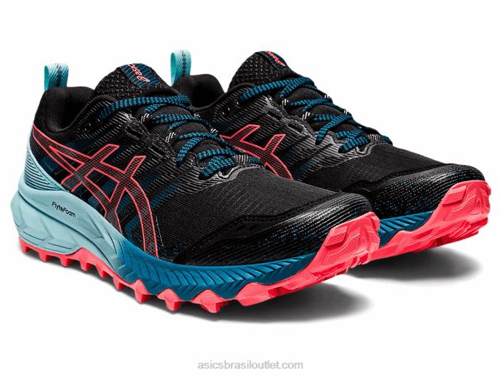 gel-trabuco 9 462T3888 coral preto/brilhante Asics