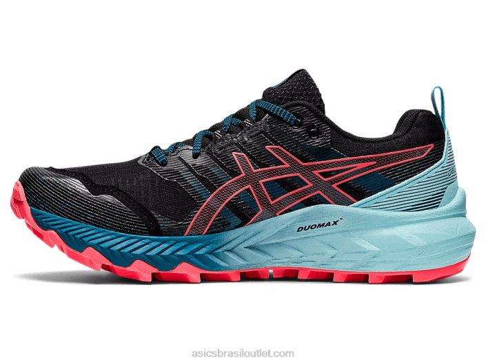 gel-trabuco 9 462T3888 coral preto/brilhante Asics