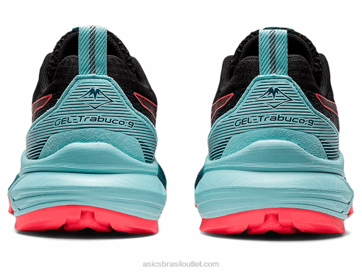 gel-trabuco 9 462T3888 coral preto/brilhante Asics