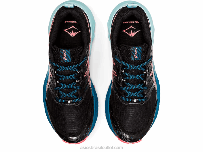 gel-trabuco 9 462T3888 coral preto/brilhante Asics