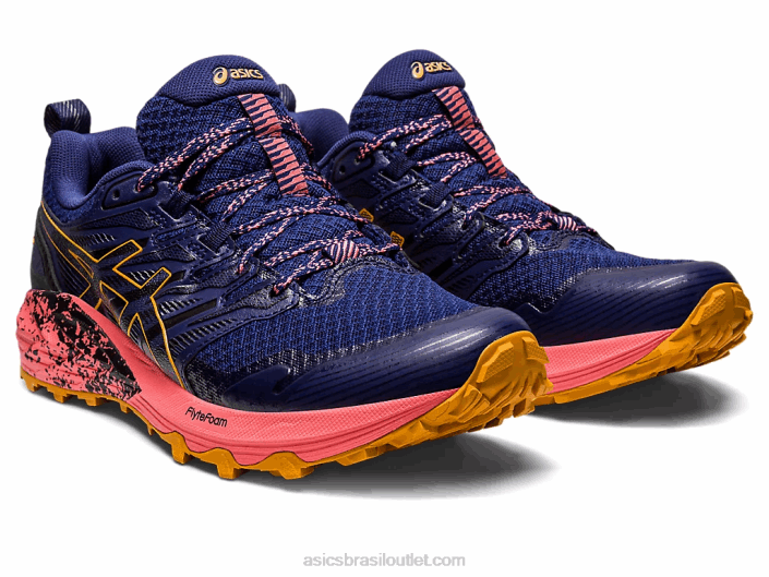 gel-trabuco terra 462T2636 azul índigo/tempestade de areia Asics