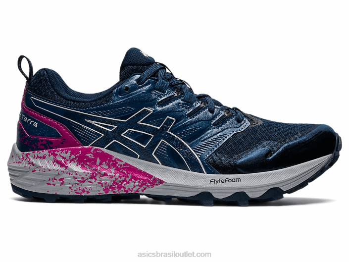 gel-trabuco terra 462T3570 azul francês/prata pura Asics