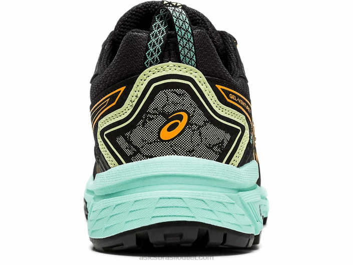 gel-venture 7 de largura 462T4162 pop preto/laranja Asics