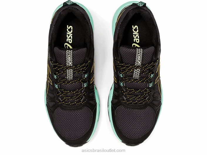 gel-venture 7 de largura 462T4162 pop preto/laranja Asics