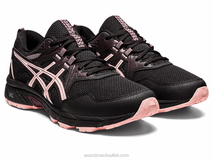 gel-venture 8 462T2873 preto/rosa fosco Asics