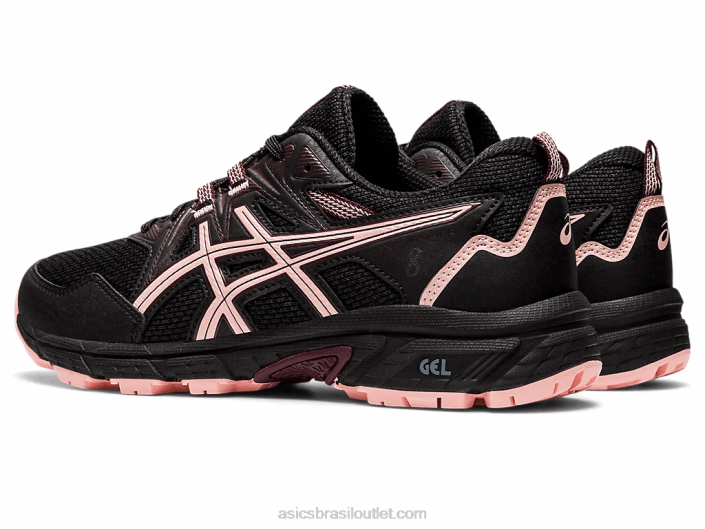 gel-venture 8 462T2873 preto/rosa fosco Asics