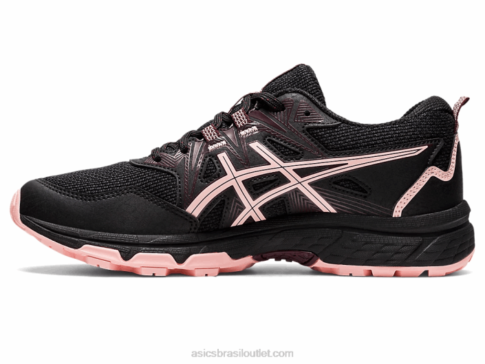 gel-venture 8 462T2873 preto/rosa fosco Asics