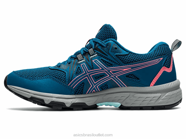 gel-venture 8 462T3612 azul-petróleo do mar profundo/coral ardente Asics