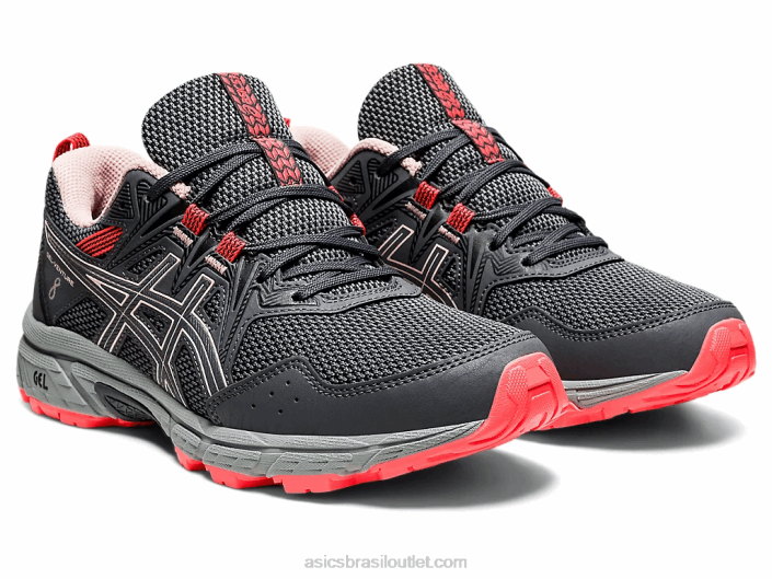 gel-venture 8 de largura 462T3594 transportadora cinza/gengibre pêssego Asics