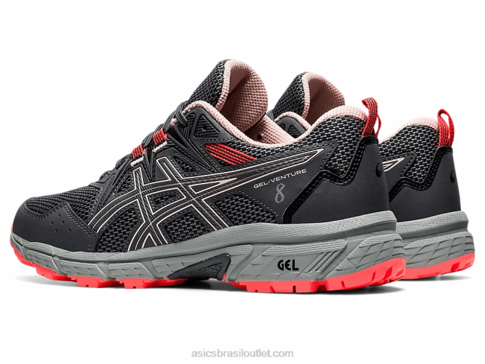 gel-venture 8 de largura 462T3594 transportadora cinza/gengibre pêssego Asics